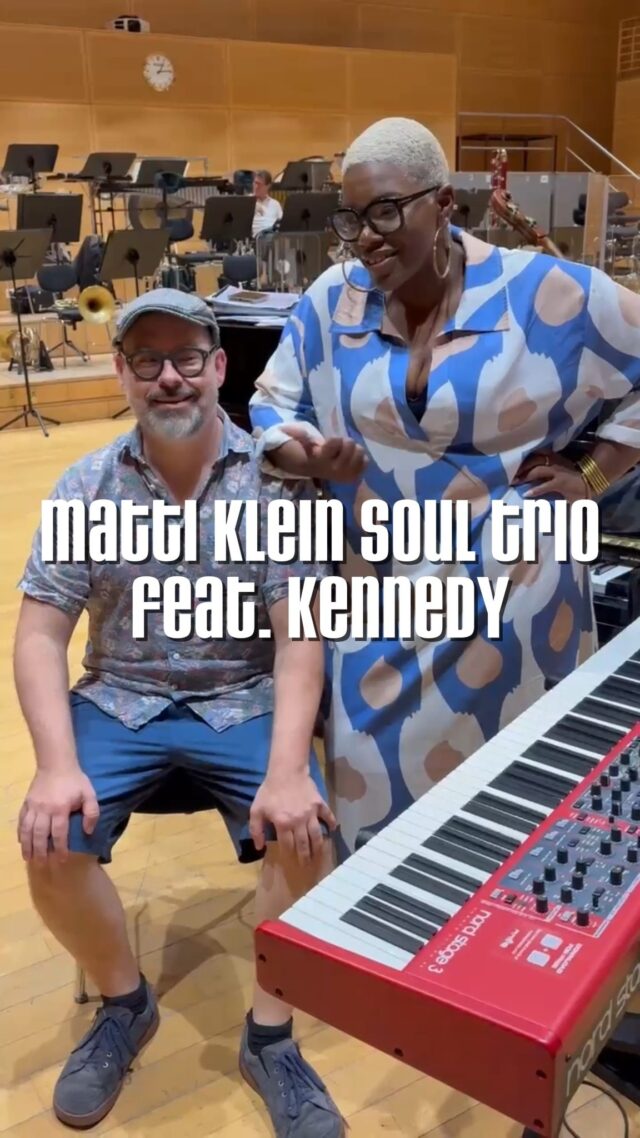 Ready to hear our chemistry for the very first time? 🎤🎹🔥
@improvkennedy meets the Soul Trio for five nights at @jazzclubatrane - we’ve got a whole new musical playground waiting for you.

📍 Sept 1–5 | Berlin
Artist in Summer Residency

Five chances to experience this premiere. Pick your night (or nights 😉) and get your tickets! 🎟️

#MattiKleinSoulTrio #KennedyAdministration #ATrane #BerlinJazz #SoulJazz